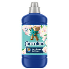 Кондиціонер для білизни Coccolino Perfume&Care Water Lily & Pink Grapefruit  з ароматом водяної лілія та грейпфрут, 51 прання, 1275 мл